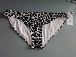 Time And Tru Mid-Rise Bikini Bottom 1X White &amp; White Print NWT - $93.13 MXN