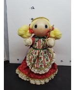 HOLIDAY CHRISTMAS HANDMADE PAINTED  OOAK ANGEL SHELF SITTING DAKAMMERER ... - $22.95