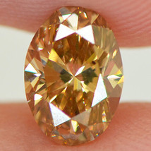 Oval Cut Diamond Fancy Orange Brown Loose 1.13 Carat Polished SI1 GIA Certified - £1,282.82 GBP