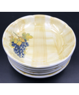 5 Garantito Per Alimenti Ceramic Spaghetti Bowl Italy Yellow Hand Painte... - £28.98 GBP