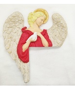 Hand Painted Angel with Bird Top of Door Frame Sitter - Christian Home D... - $20.00