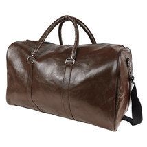 40L Pu Leather Duffle Bag Travel Luggage Sport Handbag Waterproof Tote M... - £28.76 GBP