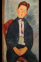 Boy in Striped Sweater by Amadeo Modigliani - Art Print - £17.25 GBP+