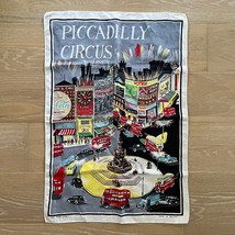 Vintage Lamont Tea Towel London Piccadilly Circus Linen Made in Ireland - £18.81 GBP