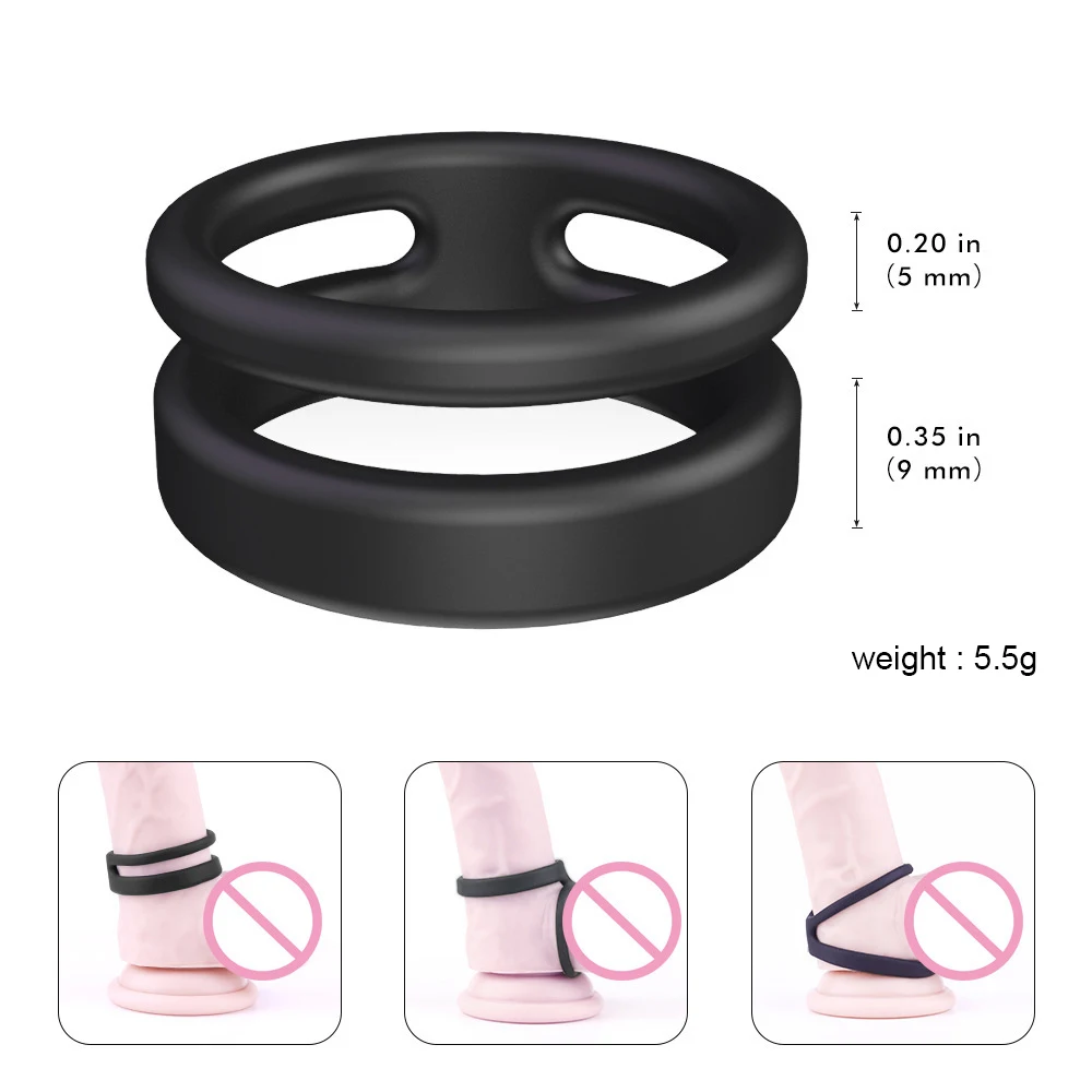 Male silicone a a ring delay a a a lock rings a goods for men couple thumb200