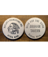 Aitkin &amp; Braham Minnesota MN Braham Tavern Butler&#39;s Promotions Wooden Ni... - $13.25 CAD