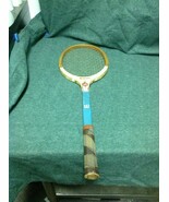 Vintage Wilson Wooden Tenis Racket With Wooden Press Retro Sports Es Ws34 - $19.80