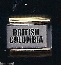British Columbia Gold Trim Italian Charm 9MM - £11.16 GBP