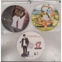 Family DVD Movie Triple Play: Coraline, Madagascar 2, 17 Again - £3.89 GBP