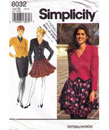 Misses&#39; SKIRT &amp; JACKET 1992 Simplicity Pattern 8032 Size 10-14  - $12.00