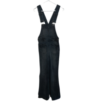 Free People Black Wash Teague Retro Wide Leg Denim Overalls Womens Size 27 - £51.67 GBP