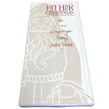 Longaberger Pottery Father Christmas Cookie Mold Christmas Santa 1990 New 9 in - £23.54 GBP