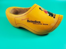 Heineken Beer Wooden Shoe Dutch Wood Clog Made In Holland Vintage Advertising - £5.51 GBP