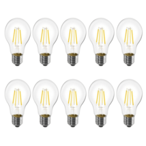 Livex Lighting LED Non-Dimmable Filament Clear Light Bulb A19 Warm White 10-Pack - £33.39 GBP