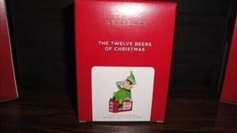 Hallmark The Twelve Beers Of Christmas 2021 Keepsake Ornaments Elf 12 Pack Beer - £8.68 GBP