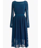 J.Crew Point Sur Teal Ribbed Knit Casual Long Sleeve Maxi Dress Size Small - $58.20