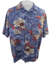 Havana Jacks Cafe Men Hawaiian camp shirt L pit to pit 24 aloha luau tropical - £19.35 GBP