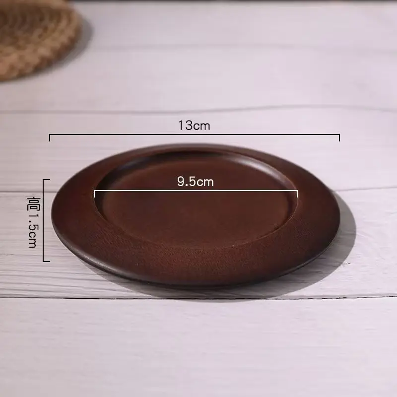 220ml Vintage Ceramic Cup Plate Set Latte Capacity: 220ml Wooden coaster - $6.24