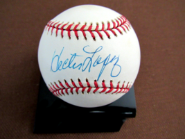 Hector Lopez 1961 Wsc New York Yankees Signed Auto Vintage Oal Baseball Jsa - £69.81 GBP