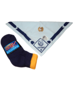 Bear Cub Scout Scarf Neckerchief &amp; Slide With Socks Boy Scouts Of Americ... - $32.00