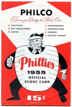 Philadelphia Phillies v Pittsburgh Baseball Game Program MLB scored 1955 - £23.78 GBP