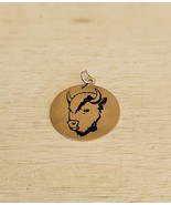 Vintage Necklace Bracelet Charm Pendant Buffalo Head 1990 - $372.19 MXN