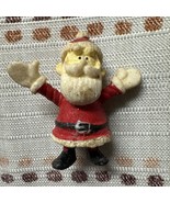 Santa Rubber Christmas Figure  - $5.39 CAD