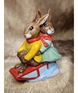 Royal Doulton Billie &amp; Buntie Bunnykins Sleigh Ride Figurine DB81 Sp Eve... - €65,47 EUR