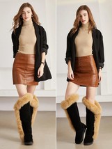 Botas Suede Leather Knee High Boots - £298.37 GBP