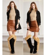 Botas Suede Leather Knee High Boots - £298.38 GBP
