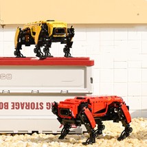 Children&#39;s Programming Robot Building Blocks Mechanical Dog Assembled Remote Con - £93.17 GBP+