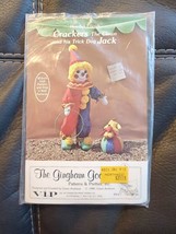 Gingham Goose Crafts Sewing Fabric Pattern Crackers Clown Dog Jack 22&quot; Doll - £8.95 GBP