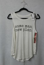 Grayson Threads Women&#39;s &quot;Same man new plan&quot; tshirt  - White - Size M - $2.97