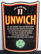 Authentic Jimmy Johns Low Carb Unwich Gourmet Subs Tin Sign 18&quot;h x 12.5&quot;w 2005 - £22.01 GBP