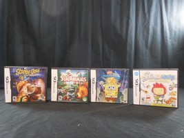 Nintendo DS Scooby-Doo First Frights + Scribblenauts + SpongeBob&#39;s  + SimAnimals - £24.05 GBP