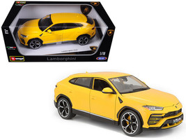 Lamborghini Urus Yellow 1/18 Diecast Car Bburago - $68.33