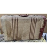 Vintage Distressed Hardside 21&quot; Suitcase Luggage for Restoration Refurbish - $39.39 CAD