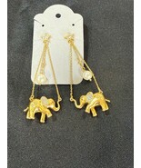 NEW KATE SPADE Winter Carnival Statement Earrings Elephant Hanging Drop - $108.06 CAD