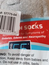 MB 55 BY EXCELL Diabetic Ankle Socks Gray Size 10-13  shoe sz 8-12 3 pair - £15.02 GBP