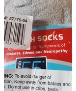 MB 55 BY EXCELL Diabetic Ankle Socks Gray Size 10-13  shoe sz 8-12 3 pair - £14.50 GBP