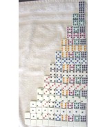 Replacement Dominoes color dot white 3/8&quot; - priced per tile - double nin... - £1.95 GBP+