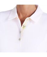 PUMA Women&#39;s Pique Accent Golf Polo Short Sleeve White/Yellow lemon trim... - $48.84 CAD