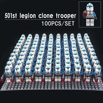 100pcs/set 501st Legion Clone troopers Star Wars Revenge of the Sith Minifigures - £104.64 GBP