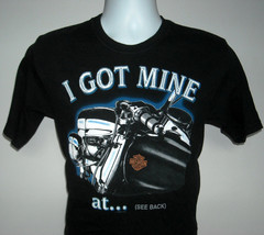 Mens Harley Davidson I got Mine At  Frontier Lincoln Nebraska T Shirt Small - $28.66
