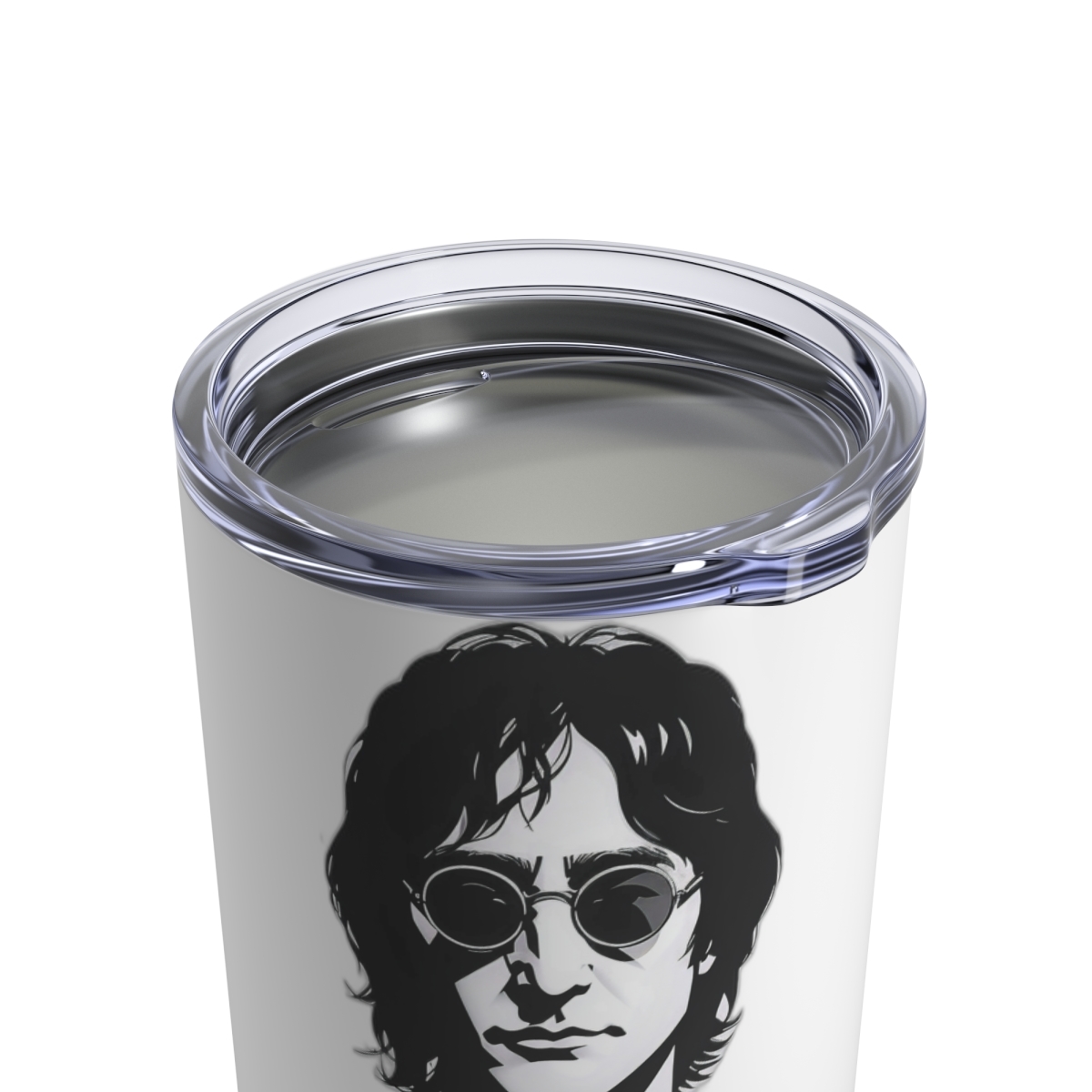 Timeless Style: 10oz Stainless Steel Tumbler Adorned with John Lennon's Iconic P - $29.87