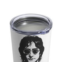 Timeless Style: 10oz Stainless Steel Tumbler Adorned with John Lennon&#39;s Iconic P - £22.43 GBP