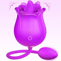 Rose Toy Vibrator for Women - Rose Toy, Rose Sex Stimulator for Women (Purple) - £21.64 GBP