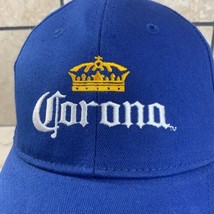 Corona Beer Ball Cap Hat Blue Adjustable Strap Back Advertising Promo - £11.72 GBP