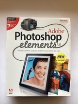 Vintage Factory Sealed Adobe Photoshop Elements 3.0 2004 - £23.80 GBP