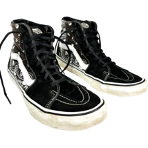 Vans Sk8-Hi Bandana Skulls Print Black/White Skate Shoes Unisex M9/W10.5 - $623.44 MXN